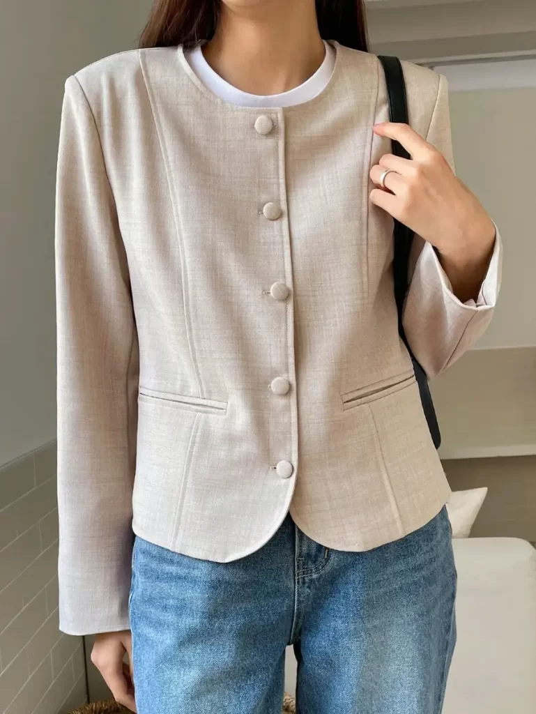 DAZY 1個 ボタンフロント ジャケット